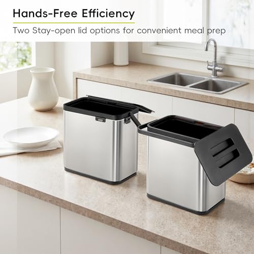 EKO - Puro Hanging Caddy - Wall Mountable or Hanging Bin for Compostable Waste - Perfect for Kitchen & Home, 3 Litre - Image 3