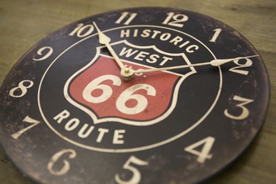 Amazon.co.jp: ルート66 カフェクロック 掛け時計 アンティーク風