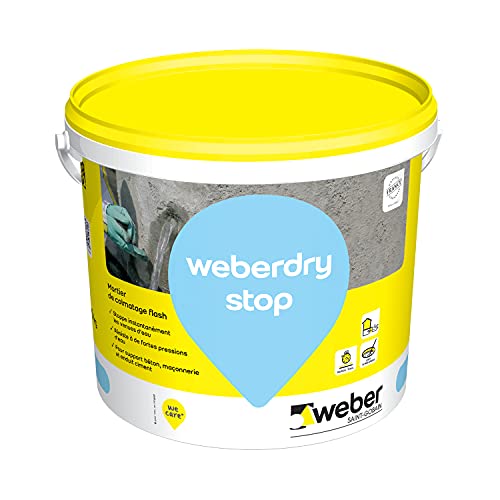 Mortier de colmatage ultra-rapide, 20kg, WEBERDRY STOP, WEBER
