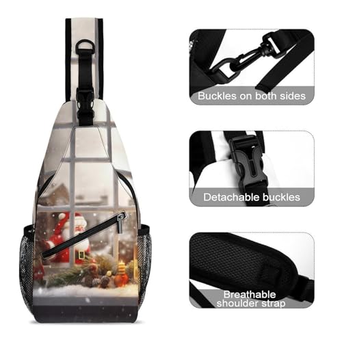Mochila cruzada deportiva tipo sling para mujer y hombre miniatura 3