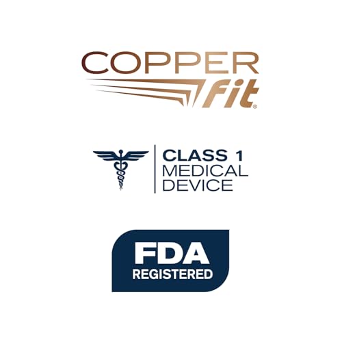 Image of Copper Fit Energy Graduated Wide Calf Compression Socks for Men & Women - Easy On, Easy Off, For Circulation & Swelling Relief - Ideal for Travel, Nurses, Running, & Recovery