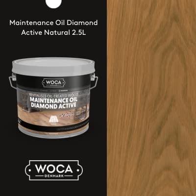WOCA Denmark Maintenance Oil Diamond Active Oil Floor Refinishing Oil - 2.5L - Natural