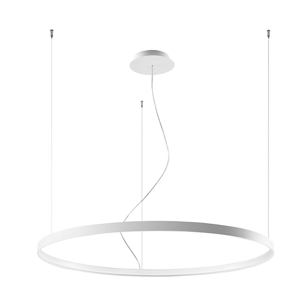 SOLLUX lightingModern Home Office Lighting Round Shape Creative Lighting Decoration Steel Chandelier Rio 110 Chandelier White 3000K Size 110x110x150