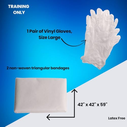 Image of CPR & First Aid Training Kits, Triangular Bandages 100-Pack | MCR Medical