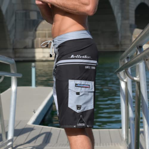 Jettribe Jet Ski Men's Board Shorts Heat Series Stand-up and Sitdown | Cargo Pocket | No Liner | Quick Dry3