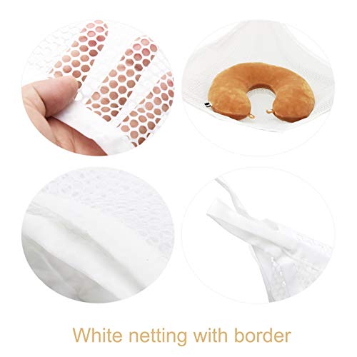 Yuhoo Toy Hammock, Stuffed Animal Storage Hammock, Stuffed Animal Net With Hanging Hooks, Plush Toy Hanging Organizer, Fordable Corner Sling Organizer For Playroom Bedroom Bathroom(White) #TOP3