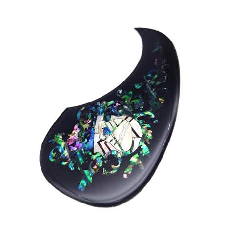 Pickguard De Guitare アコースティックギター ピックガード はめ込み アワビの花