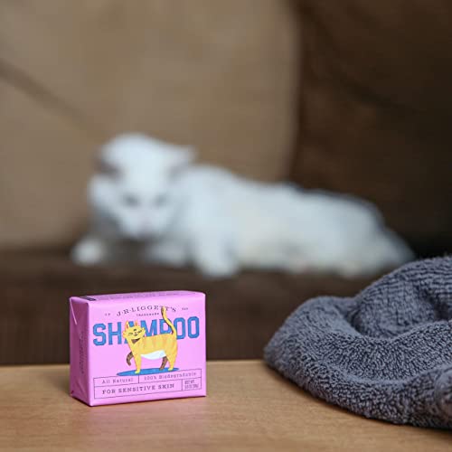 Image of J.R.LIGGETT'S Cat Shampoo Bar, Natural Cleansing Bar for Cats with Sensitive Skin, Hypoallergenic Feline Formula Gently Deep Cleans with No Essential Oils, Detergent-Free, 3.5 oz