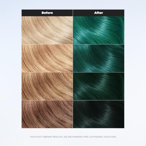 Image of XMONDO Color Turquoise Depositing Mask, Teal Hair Dye, 8 Fl Oz | Semi-Permanent, Infused with Bond Booster & Hyaluronic Acid for Nourishment, Revitalization & Repair, Vegan Formula