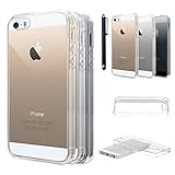 iPhone 5 or 5s case: Nue Design(TM) Crystal Clear Ultra Thin Case for iPhone 5 or 5s Transparent with FREE STYLUS PEN