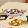 COUEMT Stainless Steel Paella Pan - Uncoated, Double-Handled Cookware for Beginners, Camping, Meals & Gatherings #4