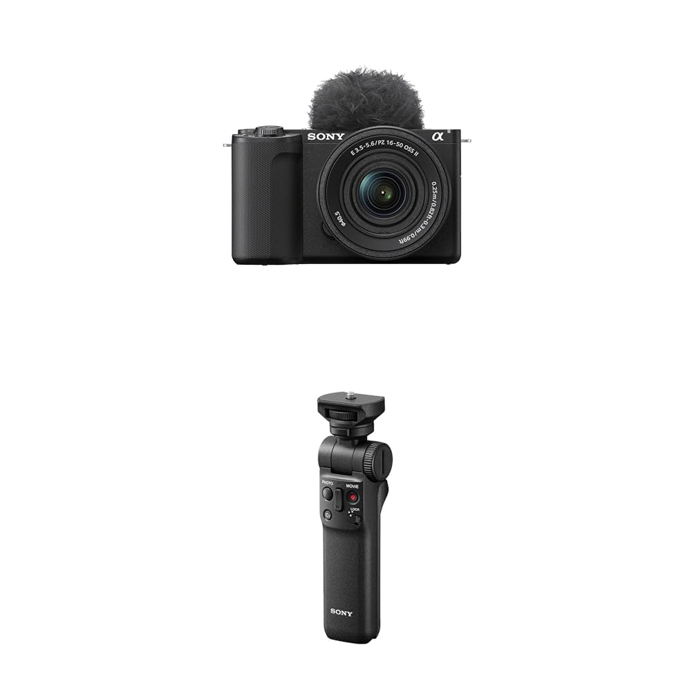 Sony Alpha ZV-E10 II | APS-C bezlusterkowa kamera wideo z zoomem 16-50 mm f/3.5-5.6 Power Zoom (wideo 4K60p, nagrywanie 4:2:2 10-bitowe, 26 MP, automatyczna ostrość wzroku), pakiet GPVPT2BT