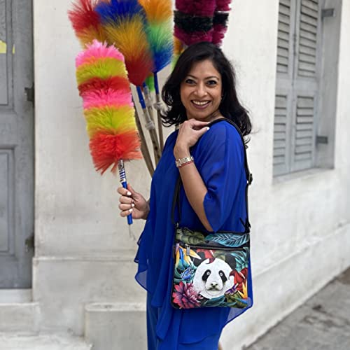 Anuschka Women’s Original Hand-Painted Leather Expandable Travel Crossbody4