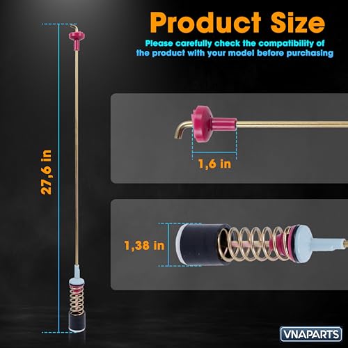 Image of VNAPARTS【2026 Upgraded】 DC97-16350V Washer Suspension Rods For Samsung Washer WA54R7200AV /US WA54R7200AW /US WA5AR7200AV /US WA54R7600AV /US 27.6 Inch Damper Assembly WA52A5500AV, WA45K7600AW
