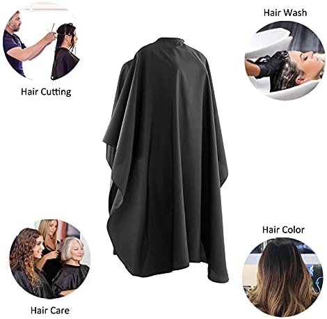 E-FAST Friseurumhang Unisex – Schwarz, Wasserabweisend, Für Salon & Zuhause