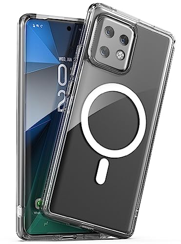 Magnetic Case for Motorola Edge Plus 2023 - Compatible with MagSafe, Charging and Phone Accessories (2023 Moto Edge+) Clear