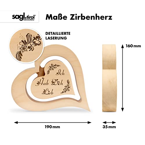 Sagl.tirol - Cuore di cembro con interno sospeso e...