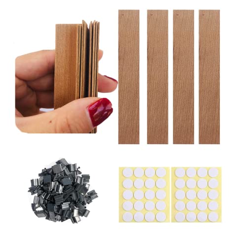 350 piezas de mechas de madera para velas miniatura 2