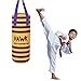 Kids Punching Bag for Kids Boxing Gloves MMA Training Fitness Workout Kickboxing Grappling Karate Heavy Target Bag UNFILLED (Yellow)
