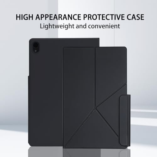 Image of Magnetic Case for Samsung Galaxy Tab S11 (11 inch) 2025 - Model SM-X730 /SM-X736 Tablet with S-Pen Holder, Auto Wake /Sleep Smart Tablet Cover, Black
