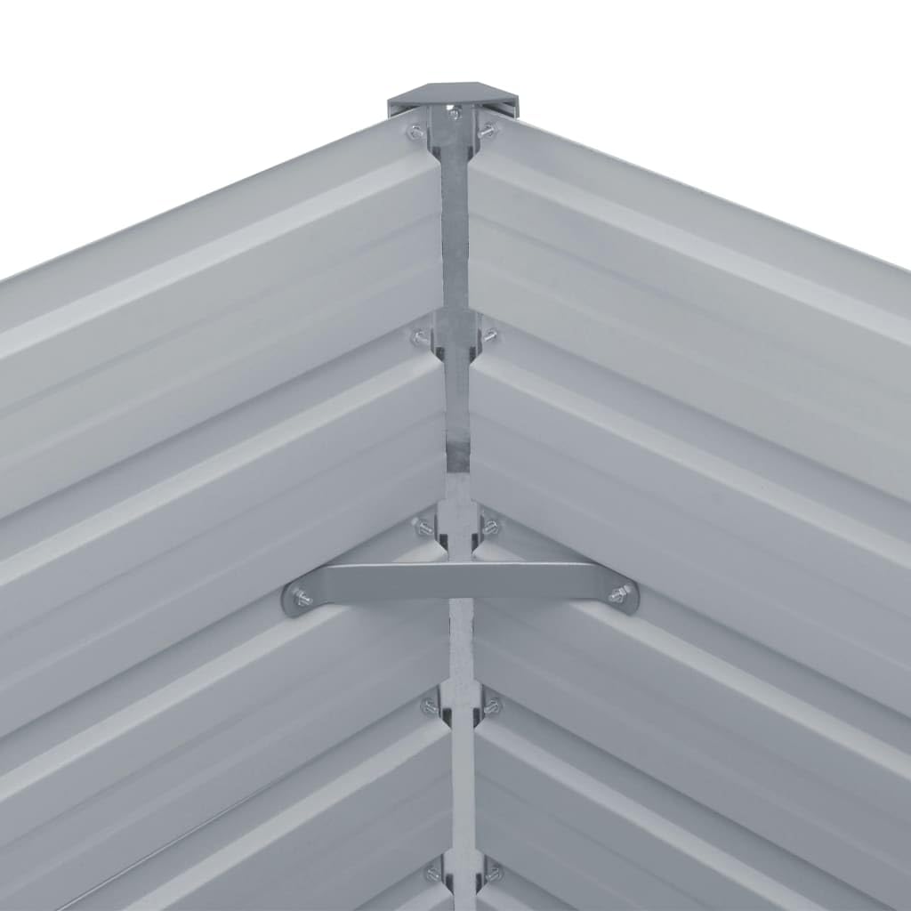vidaXL Donica do podniesionej rabaty, 100x100x45 cm, stal, szara