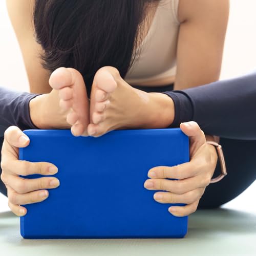 Image of Yoga Blocks 2 Pack, 9x6x3in Pilates Block, Non-Slip Foam Brick for Exercise