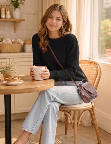 Image of Zeagoo Sweaters for Women Fall Outfits Trendy 2026 Long Sleeve Shirts Bussiness Casual Knit Pullover Sweater Tops