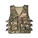 JHKJ Chaleco de Combate de Camuflaje Todo Terreno para niños del ejército: tamaño único para Edades de 5 a 13 años/Adulto,B,S43CM