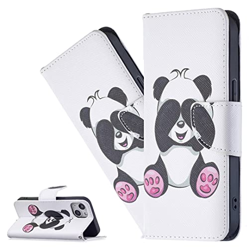 LEMAXELERS Carcasa LG K42,Funda LG K42 Pintura Dibujo Carcasa de Tipo Libro Ranuras para Tarjetas de Soporte y Solapa con Cierre magnético Case LG K42,BF Cover Eye Panda
