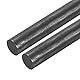 QUARKZMAN Graphitstab, Graphitrührstab Zylinderstab Kohlestab 305x15mm Schwarz für Elektrode, Schmelzen, Gießen, Schmelztiegel, Packung mit 2 Stück
