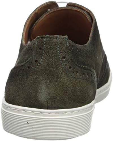 Driver Club USA Mens Leather Made in Brazil Princeton Wingtip Laceup Sneaker, Olive Suede, 9.5 | Image 2