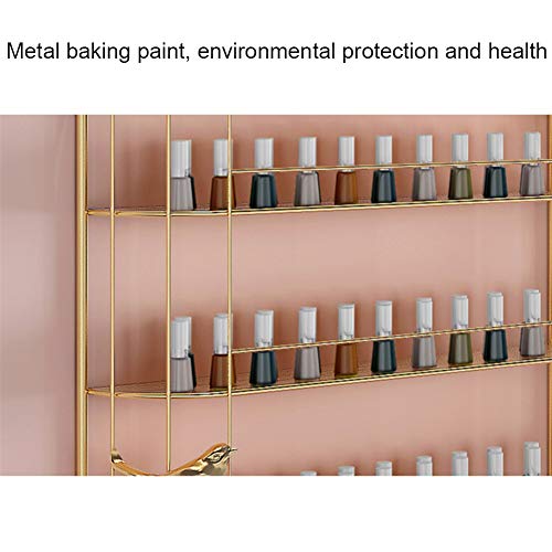 LHY-Shelf LJ Nagellackständer Metall, Nagellackregal Wandregal, Regal Aufbewahrung Ständer Organizer Ablagen für… – Bild 6