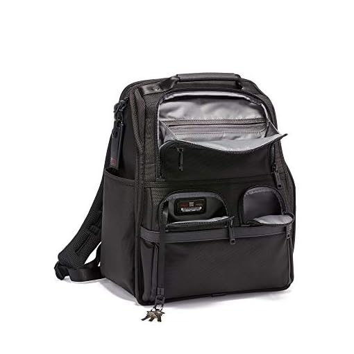 TUMI - Alpha 3 Compact Laptop Brief Pack - 15 Inch Computer Backpack for Men and Women - Black - Image 4