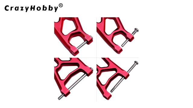 Amazon.com: CrazyHobby 4PCS Aluminum Front & Rear Suspension