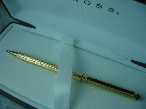 Image of Cross Made in USA Classic Signature Series and 22 Karat Gold Pencil 0.5mm Lead
