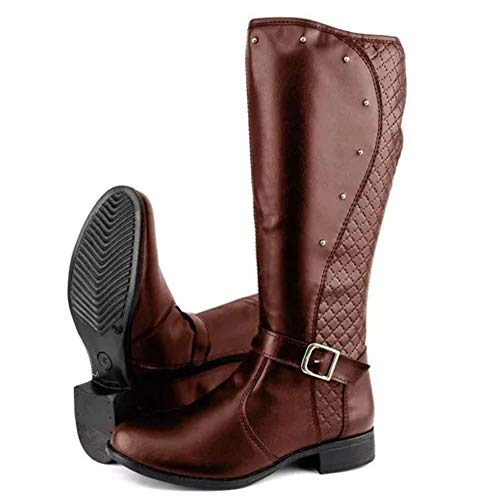 Kit 2 Pares Bota Feminina Neway Cano Longo e Cano Curto Marrom
