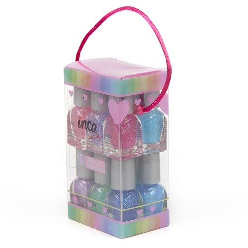 INCA Set Pintauñas Niñas Lavable con Agua - Ideal Manicura - Fácil de Eliminar Lavando las Manos...