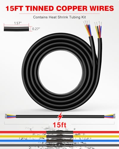 Image of NAOEVO 18 Gauge Wire 4 Conductor, 18 Gauge Automotive Wire 12V Cable, 15FT