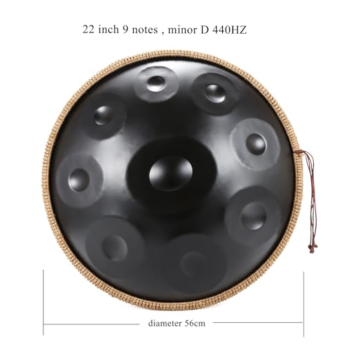 Tambor de acero Handpan 9 Notas D menor 22 pulgadas miniatura 3