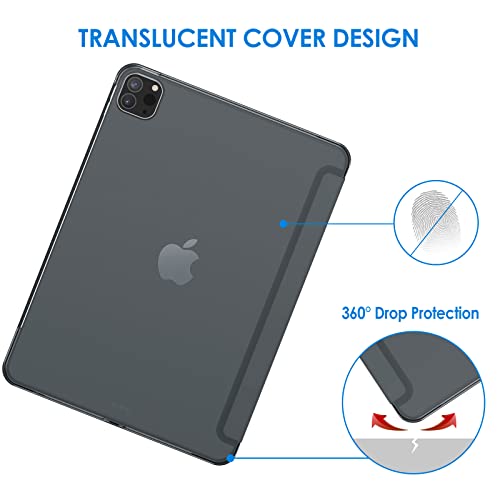 Jetech Case For Ipad Pro 11-Inch, 2022/2021/2020/2018 Model, Compatible With Pencil, Cover Auto Wake/Sleep (Dark Grey) #TOP3