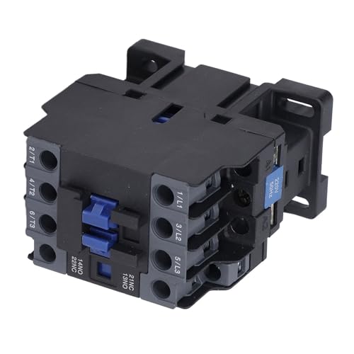 Image of LEYDEN CJX2, 65A (6511) 220VAC 50Hz Coil, 3 Pole Power Contactor Switch, Thermosetting Plastic DIN Rail Contactors for Electrical ON /Off