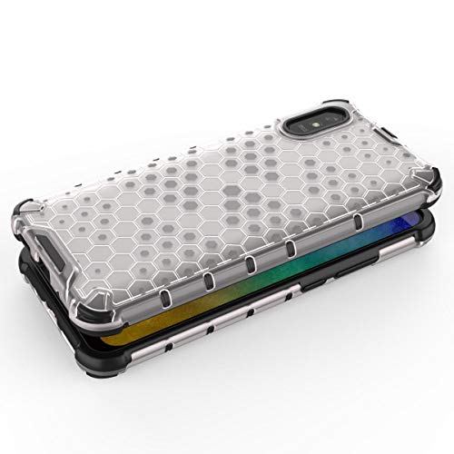Image of Glasgow | for Mi Redmi 9A Honeycomb Pattern Back Case Cover for Mi Redmi 9A - Transparent