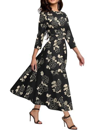 Image of Simple Flavor Women's Vintage Dress Sleeveless O-Neck Party Cocktail Dress