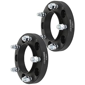 Buranifusion 2-Pcs 1&Quot; 5X150 14X1.5 Studs Wheel Spacers (Black) Assembly,Simple Installation,Fast Delivery,Free Return And Exchange 6