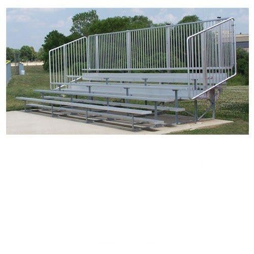 Ssn NB0521V Standard Bleachers with Vertical Picket Railing44; 21 ft. - 5 Row
