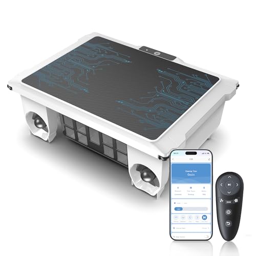 T2B Solar Pool Skimmer Robot via App & Remote Control, 2026 Upgraded Automatic Robotic Pool Surface...