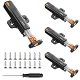 4 Stück Heavy Duty Push Open Türöffner für Schrank 40N,Feder Schnappverschluss Schloss Drücken Öffnen,Drucktüröffner Push to Open für Groß Schränke Küche Freigabe Schnapper