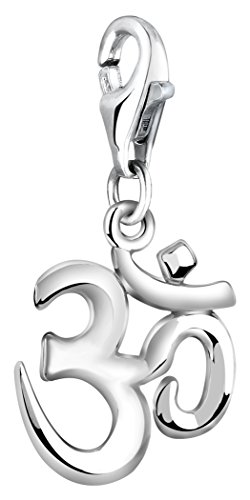 Nenalina plata charm colgante signo OM para collares y pulseras para mujer 713205 000