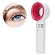 Agatige Wimpernventilator-Trockner, USB-Mini-Handheld, klingenloser Wimpernventilator, tragbarer Kühltrockner mit Gewichtsbasis für Wimpernverlängerungen (Weiß)