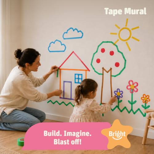 Image of Bright Autism Bright Paths Creative Tape, Removable Tape for Kids, 7 Colors